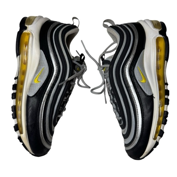 Nike Air Max 97 GS Black Amarillo Silver 921522-010 Youth Size- 6Y - Picture 2 of 9